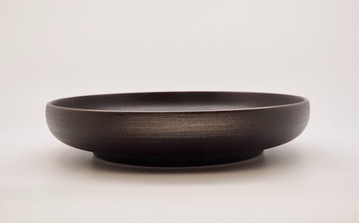 輪島漆器〈輪島キリモト〉千すじ小福皿・大（ベンガラ） [高島屋選定品]