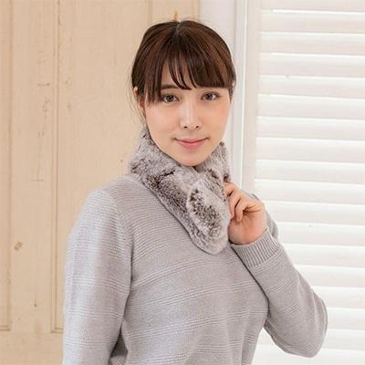 ふるさと納税 御坊市 選び抜かれた極上の肌触り　レッキスラビット　スノートップ染めチョーカー　ブラウン