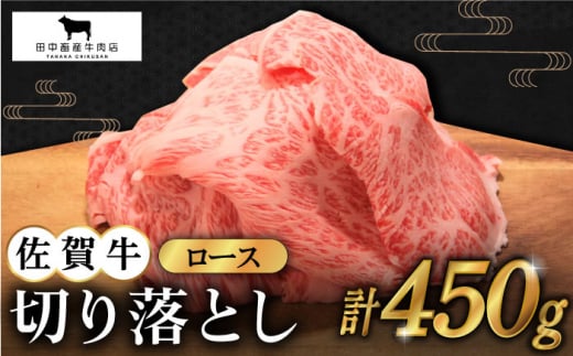 
【2度の農林水産大臣賞】佐賀牛 ロース 切り落とし 450g【田中畜産牛肉店】 [HBH064]
