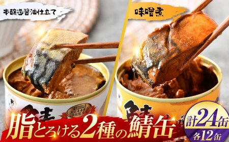 【年内配送】鯖缶詰24缶詰め合わせＣ / さば缶 缶詰 サバ 魚 小浜市 / 福井缶詰  [BFAB039]