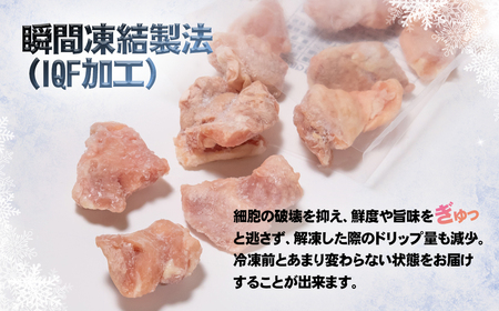 カット済・バラ凍結(IQF加工)宮崎県産若鶏もも300g×10P　計3㎏ 小分け＜1.1-13＞