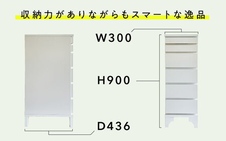 しんぷルン・チェスト30WH 収納 家具 組立不要 岐阜市 / CAPIC[ANFK003]