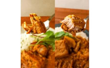 ポークカレー ・ チキンカレー 2種セット(各2食入り) カレー  カレー  カレー  カレー  カレー  カレー   ポークカレー チキンカレー