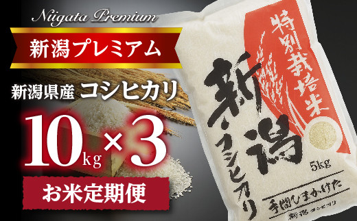 
                  【令和7年産】『定期便』新潟プレミアム 特別栽培米 コシヒカリ 白米10kg × 3か月 FC075001 【 米 白米 お米 ごはん ご飯 白飯 ライス 美味しい 燕 燕三条 燕市 】
                