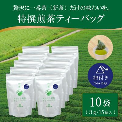 ふるさと納税 日向市 特撰みやざき煎茶ティーバッグ(紐付き)10袋