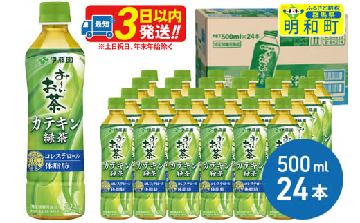 
伊藤園 お～いお茶 カテキン緑茶【特定保健用食品】500ml×24本【1ケース】
