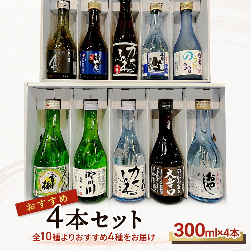 【ふるさと納税】【おすすめ4本セット※商品は選べません】雪中梅｜吟田川｜生貯蔵かたふね｜よしかわ杜氏大辛口｜越後おやじ｜特別本醸造　真　期間限定 レビューキャンペーン対象