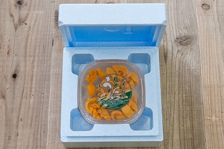エゾバフンウニ塩水パック100g×2P[10月下旬以降発送] F-65002