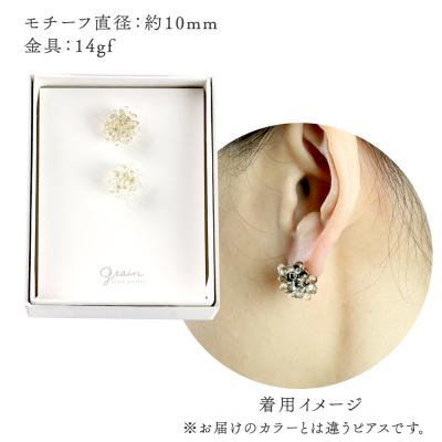 ふるさと納税 秋田市 buricoピアス 【クリア】|15_shc-050101a |  | 03