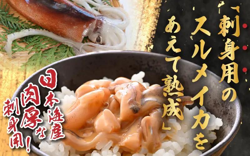 【国産スルメイカ使用】いかの塩辛 90g×2パック 小分けセット [A-4370]