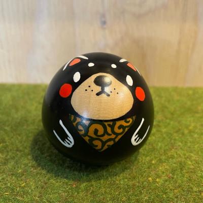 ふるさと納税 吉岡町 【こけしげのコケシ】コロこけし 干支 戌(いぬ) / 黒 |  | 01