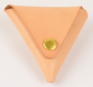【minca】 栃木レザーの三角コインケース小 小銭入れ コンパクト 小さめ/Coin purse 01/タン(生成)　469【雑貨 ファッション 人気 おすすめ 】