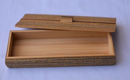 ペンケース 胡麻竹 竹製 21×7.5×高さ5cm 工芸品 雑貨 日用品 文房具 