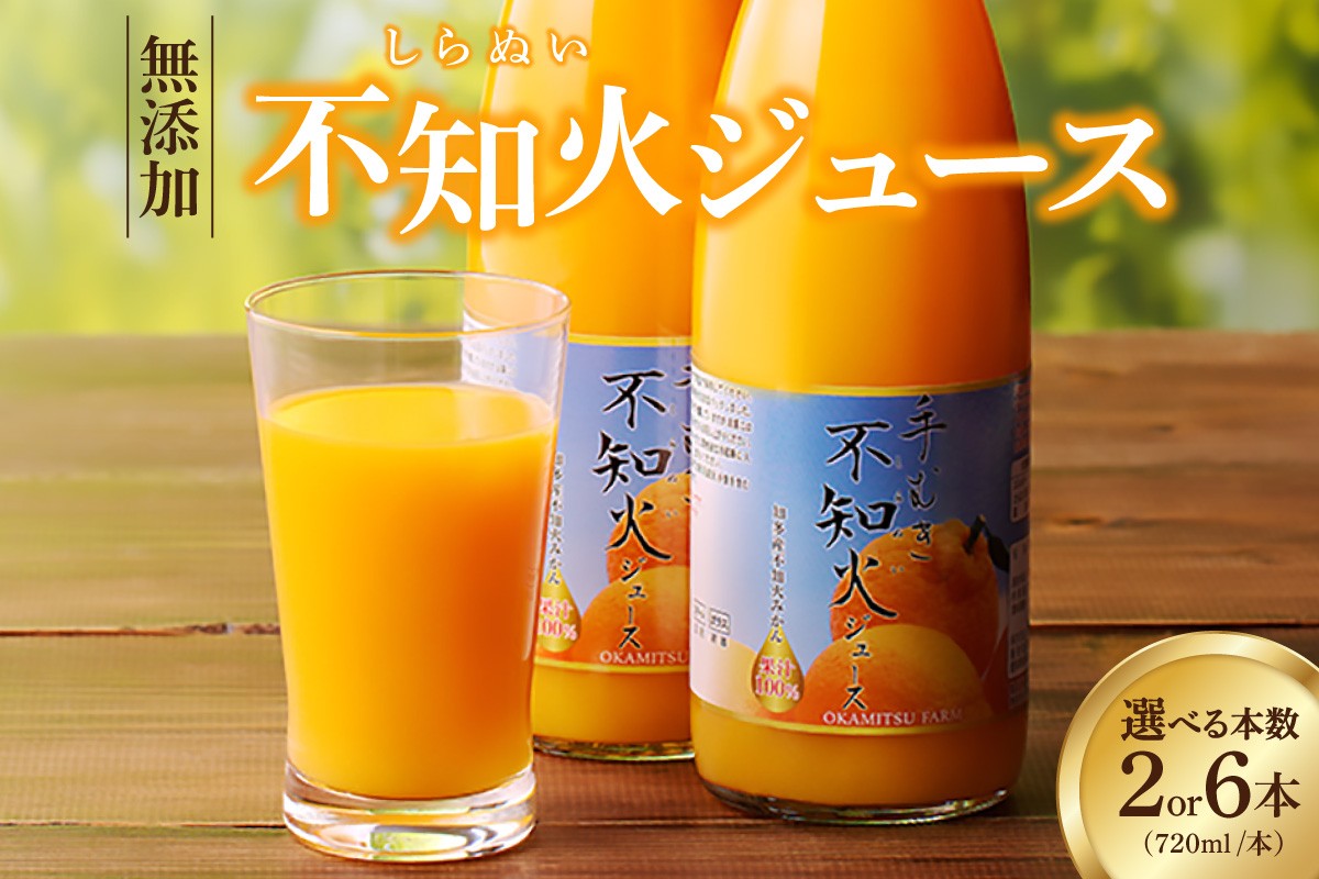 
                  【お中元 対応可能】【選べる本数】知多市産不知火ジュース【2本・6本】 ／ 果汁飲料 柑橘 無添加 愛知県 特産品
                