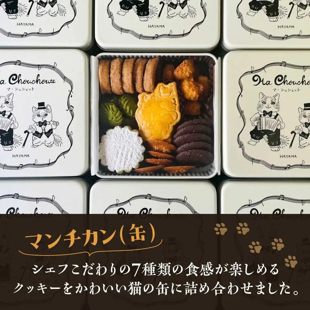  【全12回定期便】マンチカン（缶）クッキー／ クッキー [ASBU008]