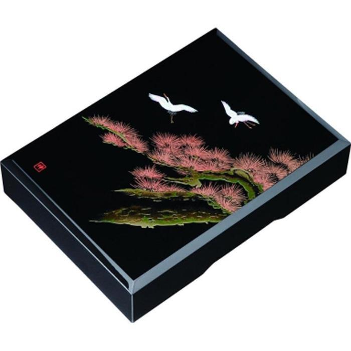 紀州漆器 加伏文庫 黒 飛祥 A4サイズ【YG215】　CC32