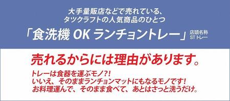 【グリーン2枚組】タツクラフト ST ランチョン トレー L 39cm ミルキー チェック 
