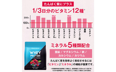 ハルクファクター ホエイプロテイン ベリー風味 1kg アスパルテーム 不使用 ビタミン 12種 ミネラル 5種 プロテイン 国産