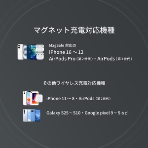 Owltech 5000mAh PD20W出力対応 USB Type-C入出力 マグネット式ワイヤレス充電対応 モバイルバッテリー OEC-LPB5023MG-WH