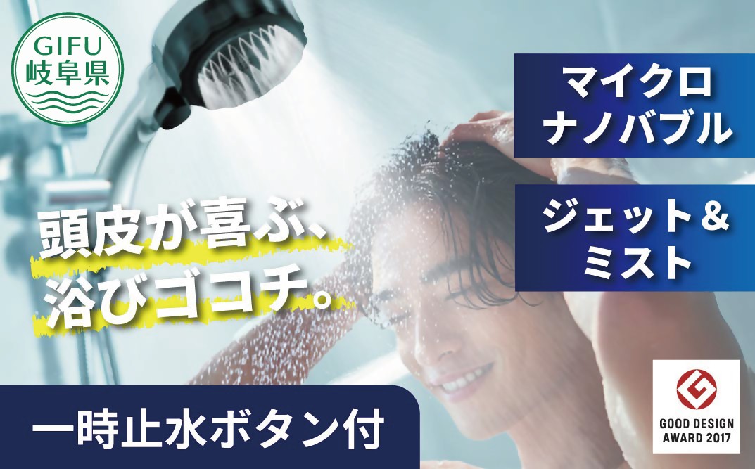 
                  ナノバブル シャワーヘッド バブリーミスティ3.0 クロム SH24M/水生活製作所
                