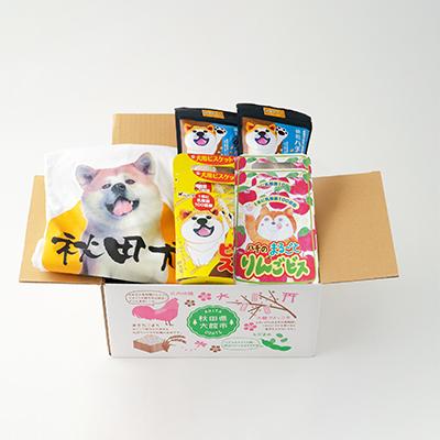ふるさと納税 大館市 秋田犬Tシャツとワンちゃん用おやつセット |  | 02