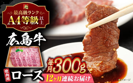 【全12回定期便】広島牛 ロース肉 焼肉用[APAZ080] 肉 肉 肉 肉 肉