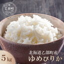 【ふるさと納税】◇令和6年産◇＜北海道乙部町産ゆめぴりか　5kg＞新米 ゆめぴりか 北海道 道産 道産米 乙部町 甘い 米 コメ お米 精米 ブランド米