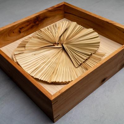 ふるさと納税 伊平屋村 クバの額装KUBANOHOSHI(白木目)Mサイズ |  | 01