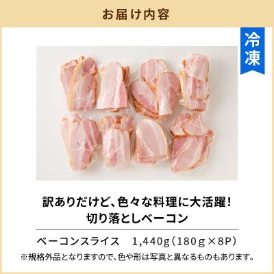 ふるさと納税 鹿児島市 【 生活応援+厚切りハムステーキ切り落とし 1P 】 期間限定 訳あり 切り落としベーコン8P |  | 03