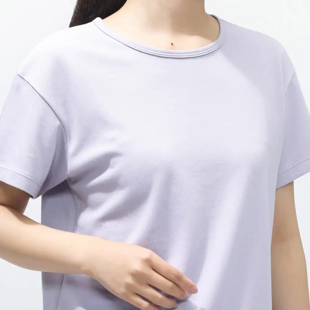 リカバリーウェア/レディス半袖Tシャツ/Mサイズ/ラベンダー