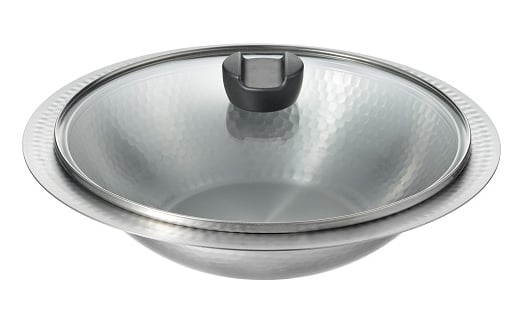 MB-2840 彩食庵 ガラス蓋付IH対応よせしゃぶ鍋26cm FC013099