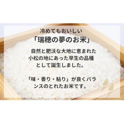 ふるさと納税 小松市 令和7年産 ゆめみづほ 精米 10kg(5kg×2袋)冷めても美味しい小松市産のお米 新米 |  | 01