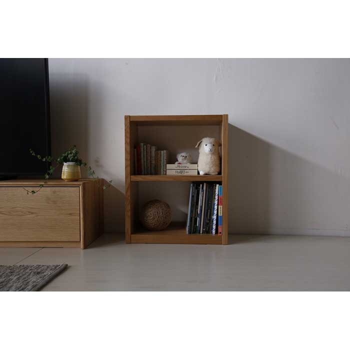 【ふるさと納税】日本の職人の細かな技が魅せる【レッタ60-2段シェルフ】ホワイトオーク