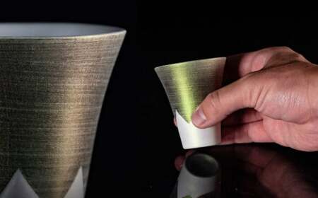 【おみやげグランプリ観光庁長官賞】有田焼 麟Lin 富士山ショットグラス 2個セット (Green & Emerald)【金照堂】ショットグラス ウイスキーグラス 高級食器 有田焼 ギフト 贈答 プレ