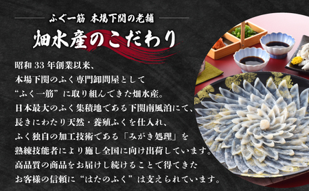 ふぐ刺身セット 3~4人前 冷凍 ふぐ ID