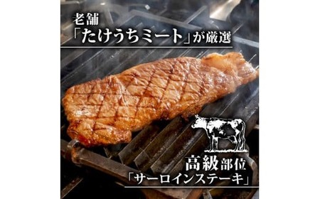 【定期便4回】土佐黒毛和牛サーロインステーキ 計1.76kg（440g×4ヶ月) | たけうちミート定期便2Rコース サーロイン肉 最上位等級 A4 A5 最高 ランク 厚切り ステーキ用 焼肉用 国