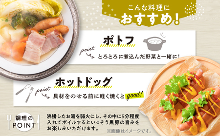 鹿児島 黒豚 ロングウィンナー 700g KN005-012-01 肉 豚肉 冷凍 ソーセージ