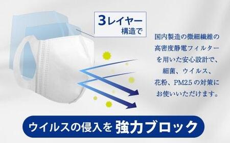 日本製 マスク 不織布 立体 レギュラーサイズ  60×3個 (180枚) 3Dサージカルマスク  平和メディク  GX003