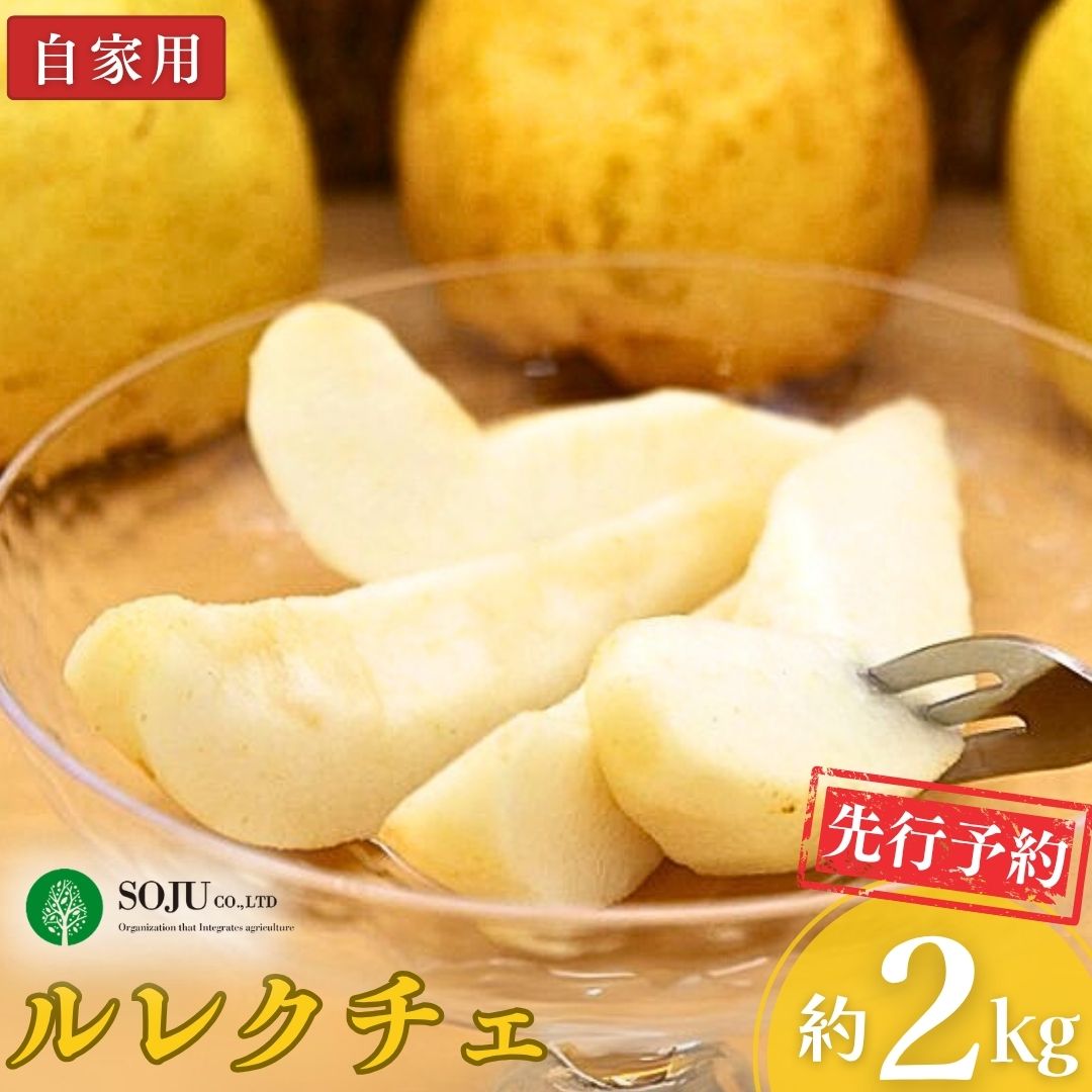 【ふるさと納税】先行予約 ル レクチェ 自家用 約2kg 洋梨 JGAP認証農場 幻の西洋梨 新潟県 三条市産 冬限定 フルーツ 秋 旬 ル・レクチェ [三条果樹専門家集団]【010S964】