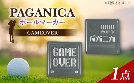 ボールマーカー GAMEOVER 【PAGANICA TOOLS】 瑞浪市 / ジオニック ゴルフ ギフト 高級[AZBQ163]