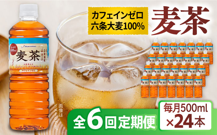
                  【全6回定期便】麦茶 600ml × 24本  糸島市 / スターナイン お茶 ペットボトル [ARM019]
                