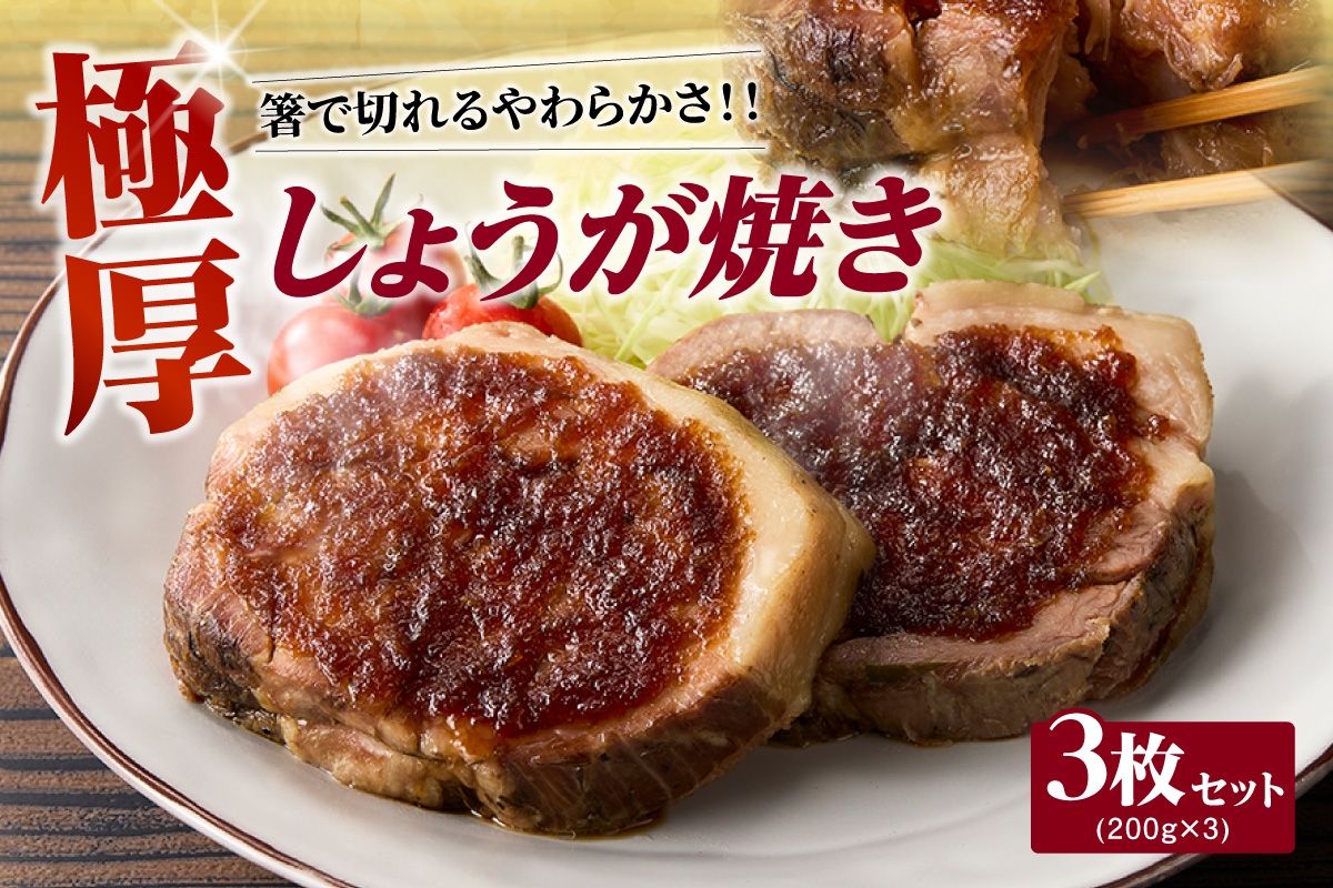 
極厚しょうが焼き　３枚セット
