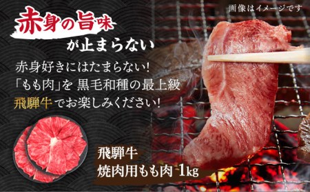 ＼赤身の旨味が止まらない／ 【飛騨牛】焼肉用 もも肉 1kg【肉のひぐち】 国産 ブランド牛 和牛 BBQ キャンプ  [TDC004]