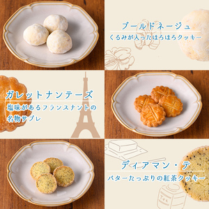 n325 おすすめの焼き菓子詰め合わせB(6種・9個) 国産 種子島 洋菓子 お菓子 焼菓子 ブールドネージュ ガレット ディアマンテ フィナンシェ ロメオ クッキー サブレ 紅茶クッキー アーモンド