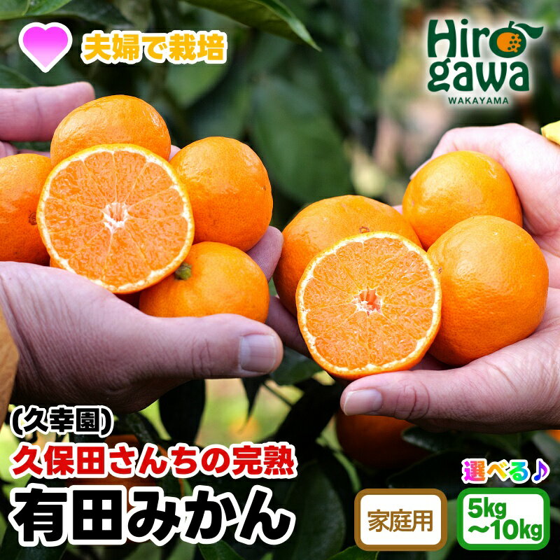 【ふるさと納税】 完熟 有田 みかん 訳あり 久幸園 / 温州みかん 有田みかん 甘い 家庭用 和歌山 柑橘 5kg 10kg 10000円 ※11～12月順次発送 //mandarin