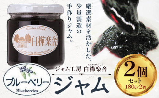 ジャム ブルーベリージャム 2個 180g × 2個  豊年楽市有限会社《30日以内に出荷予定(土日祝除く)》千葉県 流山市 パン ブルーベリー