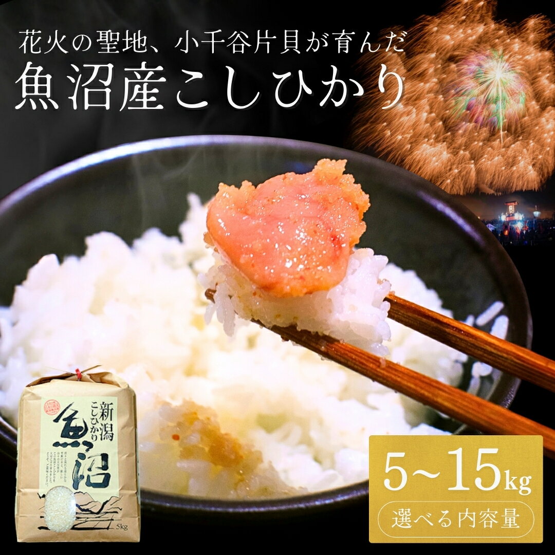 【ふるさと納税】 米 魚沼産コシヒカリ 令和7年産 選べる容量 5kg 10kg 15kg 白米 精米 新潟県産 こしひかり ブランド米 ギフト 贈答 小千谷 米萬商店 産地直送 【0002-km00db00-02】