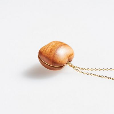 ふるさと納税 弘前市 ネックレス「一粒の大きなりんご」(Long)|24_kms-210101 |  | 02