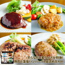 【ふるさと納税】和牛入り！挽肉と藻塩ハンバーグ4種合計8個(生2個、プレーン2個、デミグラス2個、和風オニオン2個) | ハンバーグ 肉 黒毛和牛 国産豚 おかず 広島県 福山市