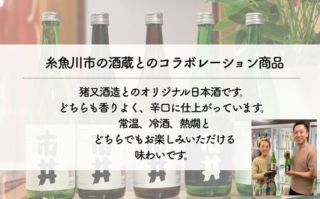 日本酒『市井（しせい）』飲み比べセット 720ml×2本 酒蔵 猪又酒造･山澤商店コラボ酒【新潟県 糸魚川市 地酒 四合瓶 辛口】